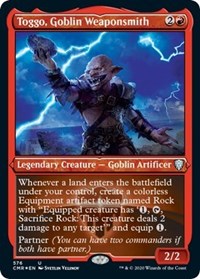 Toggo, Goblin Weaponsmith (Foil Etched) [Commander Legends] - Destination Retro