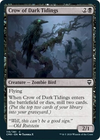 Crow of Dark Tidings [Commander Legends] - Destination Retro