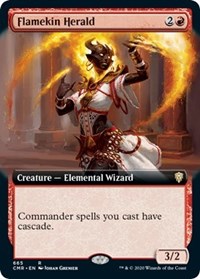 Flamekin Herald (Extended Art) [Commander Legends] - Destination Retro