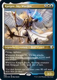 Kangee, Sky Warden (Foil Etched) [Commander Legends] - Destination Retro