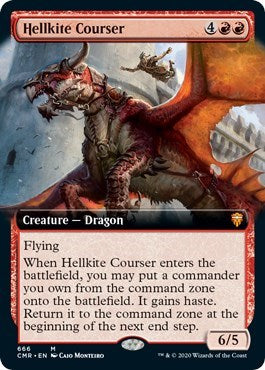 Hellkite Courser (Extended Art) [Commander Legends] - Destination Retro