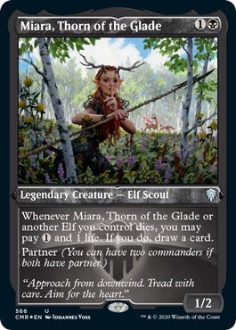 Miara, Thorn of the Glade (Foil Etched) [Commander Legends] - Destination Retro