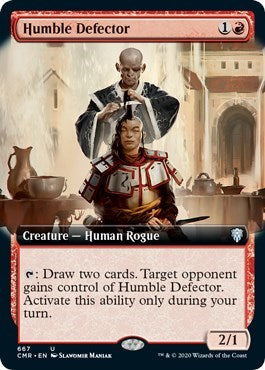 Humble Defector (Extended Art) [Commander Legends] - Destination Retro