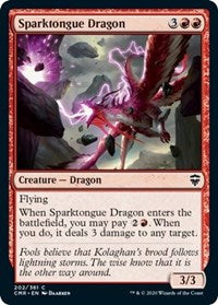 Sparktongue Dragon [Commander Legends] - Destination Retro