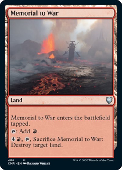 Memorial to War [Commander Legends] - Destination Retro