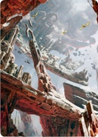 Mountain 3 Art Card [Zendikar Rising Art Series] - Destination Retro
