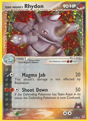 Team Magma's Rhydon (11/95) [EX: Team Magma vs Team Aqua] - Destination Retro