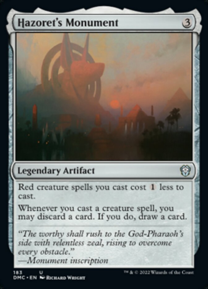 Hazoret's Monument [Dominaria United Commander] - Destination Retro