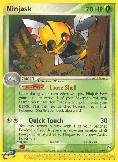 Ninjask (18/97) [EX: Dragon] - Destination Retro
