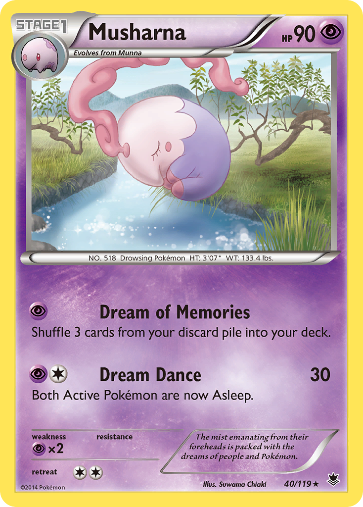 Musharna (40/119) [XY: Phantom Forces] - Destination Retro