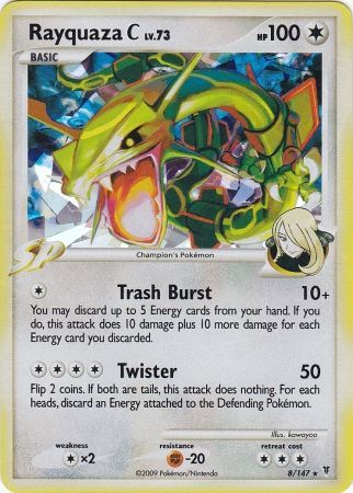 Rayquaza C (8/147) (Cracked Ice) [Platinum: Supreme Victors] - Destination Retro