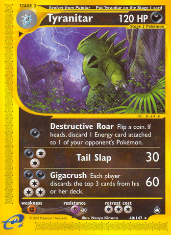 Tyranitar (40/147) [Aquapolis] - Destination Retro