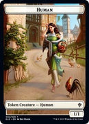 Human // Beast Double-sided Token (Challenger 2021) [Unique and Miscellaneous Promos] - Destination Retro