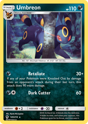 Umbreon (120/214) [Sun & Moon: Lost Thunder] - Destination Retro