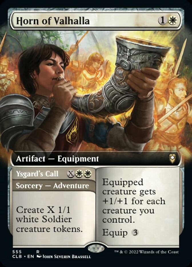 Horn of Valhalla // Ysgard's Call (Extended Art) [Commander Legends: Battle for Baldur's Gate] - Destination Retro