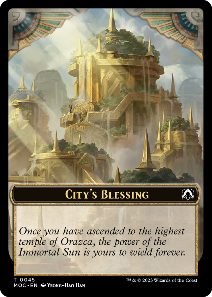 Butterfly // City's Blessing Double-Sided Token [March of the Machine Commander Tokens] - Destination Retro