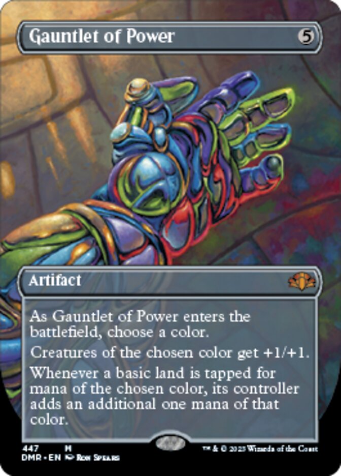 Gauntlet of Power (Borderless Alternate Art) [Dominaria Remastered] - Destination Retro
