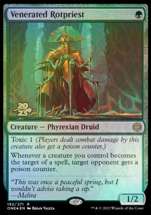 Venerated Rotpriest [Phyrexia: All Will Be One Prerelease Promos] - Destination Retro