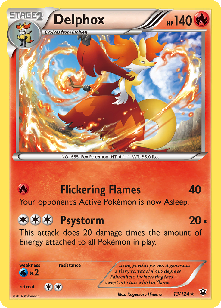 Delphox (13/124) [XY: Fates Collide] - Destination Retro