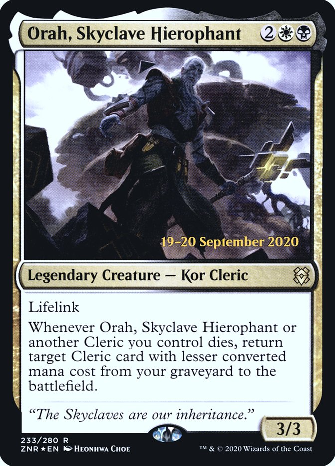 Orah, Skyclave Hierophant  [Zendikar Rising Prerelease Promos] - Destination Retro