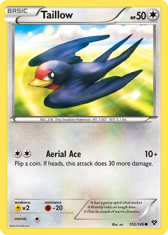 Taillow (102/146) [XY: Base Set] - Destination Retro