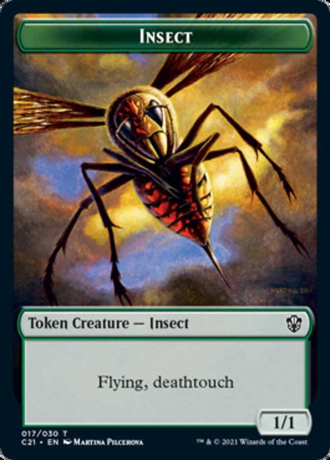 Beast (011) // Insect Token [Commander 2021 Tokens] - Destination Retro