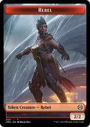 Rebel // Goblin Double-Sided Token [Phyrexia: All Will Be One Commander Tokens] - Destination Retro