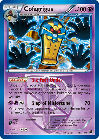 Cofagrigus (56/116) [Black & White: Plasma Freeze] - Destination Retro