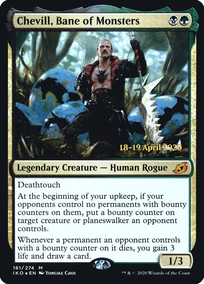 Chevill, Bane of Monsters  [Ikoria: Lair of Behemoths Prerelease Promos] - Destination Retro