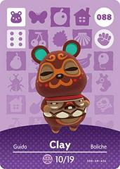 Clay #088 [Animal Crossing Series 1] - Amiibo Cards - Destination Retro