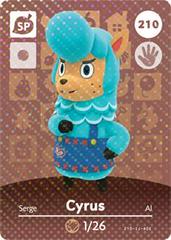 Cyrus #210 [Animal Crossing Series 3] - Amiibo Cards - Destination Retro