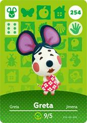 Greta #254 [Animal Crossing Series 3] - Amiibo Cards - Destination Retro