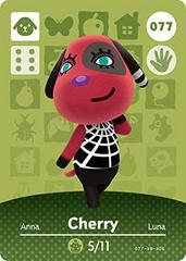 Cherry #077 [Animal Crossing Series 1] - Amiibo Cards - Destination Retro