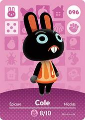 Cole #096 [Animal Crossing Series 1] - Amiibo Cards - Destination Retro