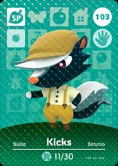 Kicks #103 [Animal Crossing Series 2] - Amiibo Cards - Destination Retro