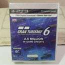 Gran Turismo 6 2.5 Million In-Game Credits - PAL Playstation 3 - Destination Retro