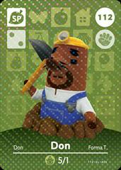 Don Resetti #112 [Animal Crossing Series 2] - Amiibo Cards - Destination Retro