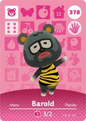 Barold #378 [Animal Crossing Series 4] - Amiibo Cards - Destination Retro