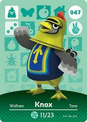 Knox #047 [Animal Crossing Series 1] - Amiibo Cards - Destination Retro