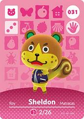 Sheldon #031 [Animal Crossing Series 1] - Amiibo Cards - Destination Retro