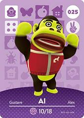 Al #025 [Animal Crossing Series 1] - Amiibo Cards - Destination Retro
