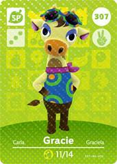 Gracie #307 [Animal Crossing Series 4] - Amiibo Cards - Destination Retro