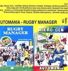 Rugby Manager & Automania - ZX Spectrum - Destination Retro