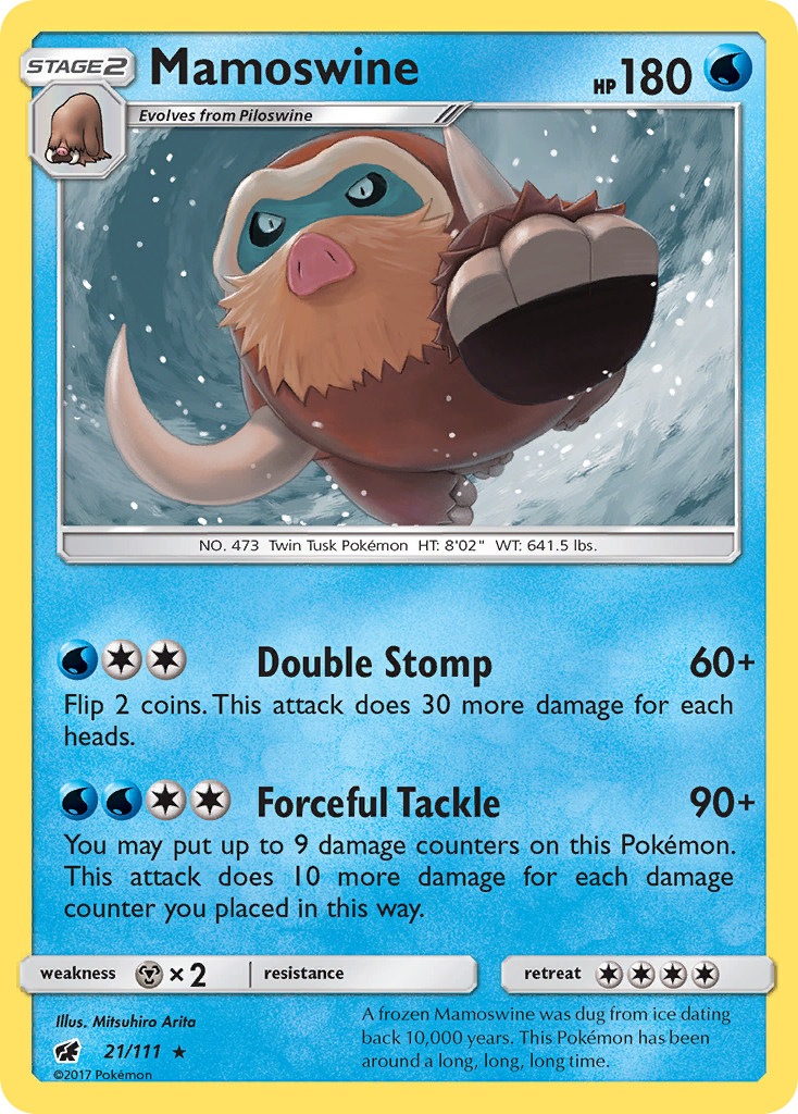 Mamoswine (21/111) [Sun & Moon: Crimson Invasion] - Destination Retro