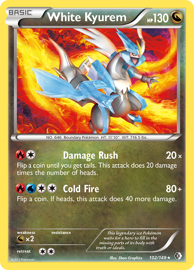 White Kyurem (102/149) [Black & White: Boundaries Crossed] - Destination Retro
