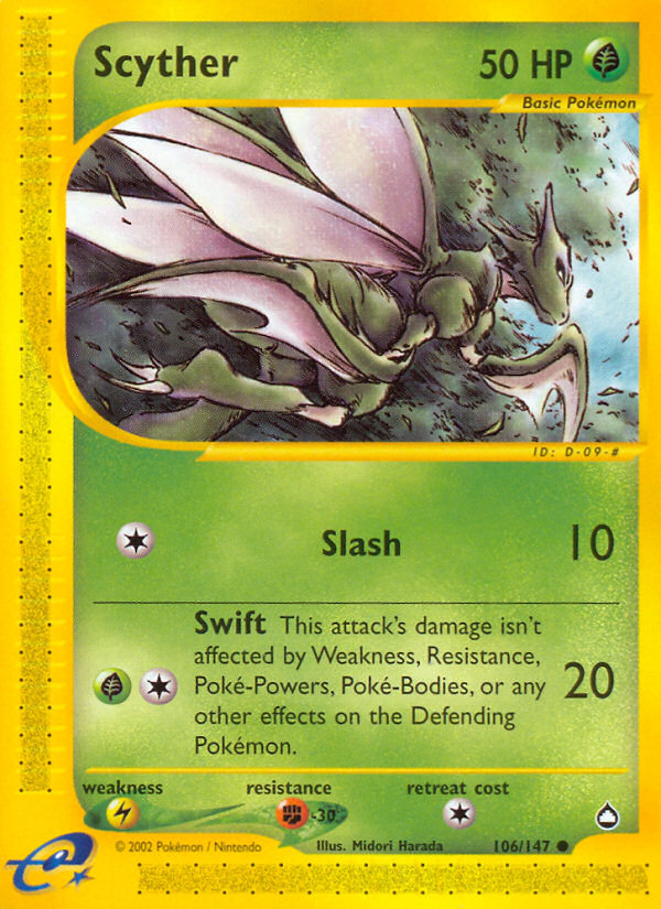 Scyther (106/147) [Aquapolis] - Destination Retro