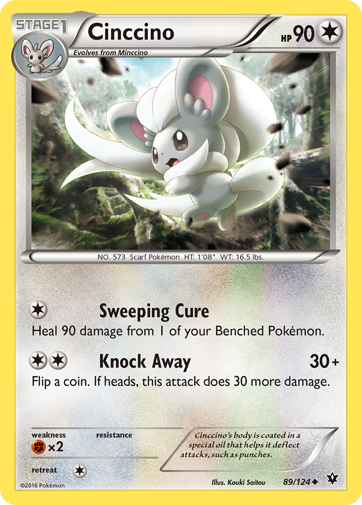 Cinccino (89/124) [XY: Fates Collide] - Destination Retro