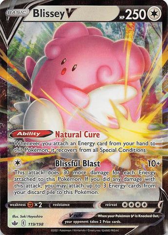 Blissey V (119/198) [Sword & Shield: Chilling Reign] - Destination Retro