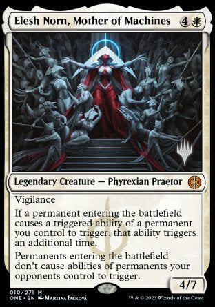 Elesh Norn, Mother of Machines (Promo Pack) [Phyrexia: All Will Be One Promos] - Destination Retro