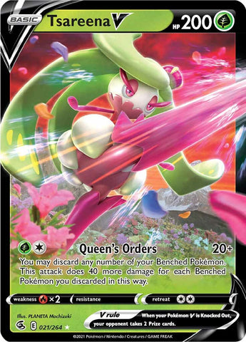 Tsareena V (021/264) [Sword & Shield: Fusion Strike] - Destination Retro
